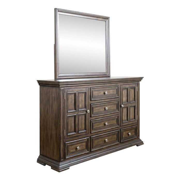 Big Valley Panel Bed, Dresser & Mirror, Chest, Night Stand image