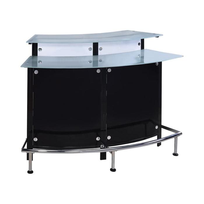 Keystone Glass Top Bar Unit Black image