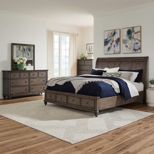 Twin Lakes King Storage Bed, Dresser & Mirror, Chest image