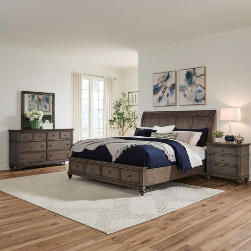 Twin Lakes Queen Storage Bed, Dresser & Mirror, Night Stand image