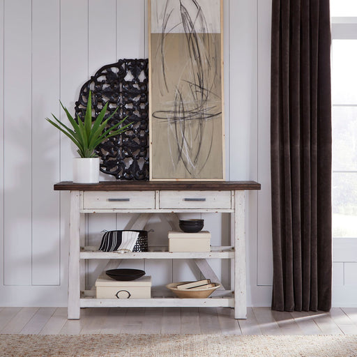 Liberty Furniture Farmhouse Server in White/Oak image