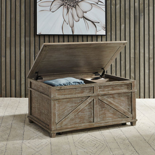 Parkland Falls Storage Trunk in Weathered Taupe image