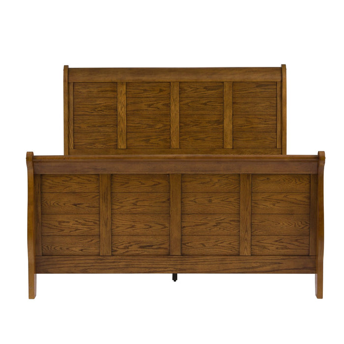Grandpas Cabin Queen Sleigh Bed, Dresser & Mirror, Night Stand