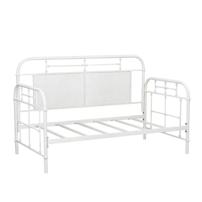 Vintage Series Twin Metal Bed in Antique White