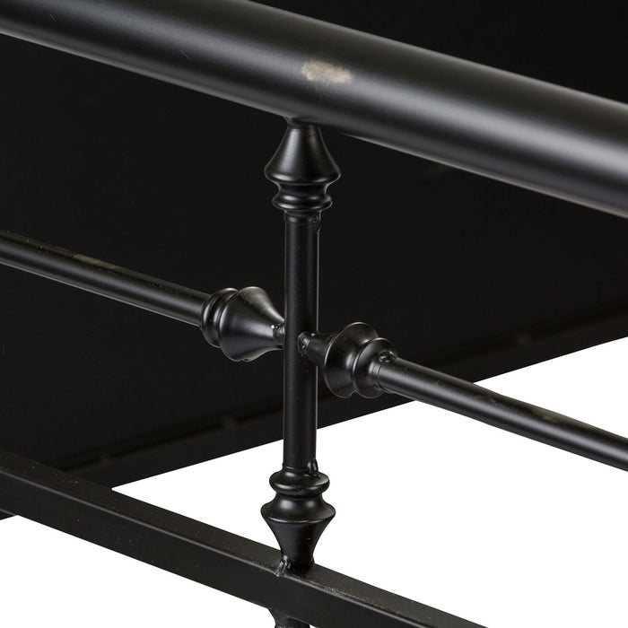 Vintage Series Twin Metal Bed in Black