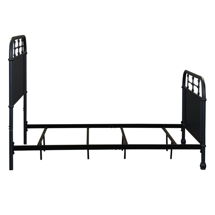 Vintage Series Full Metal Bed in Navy