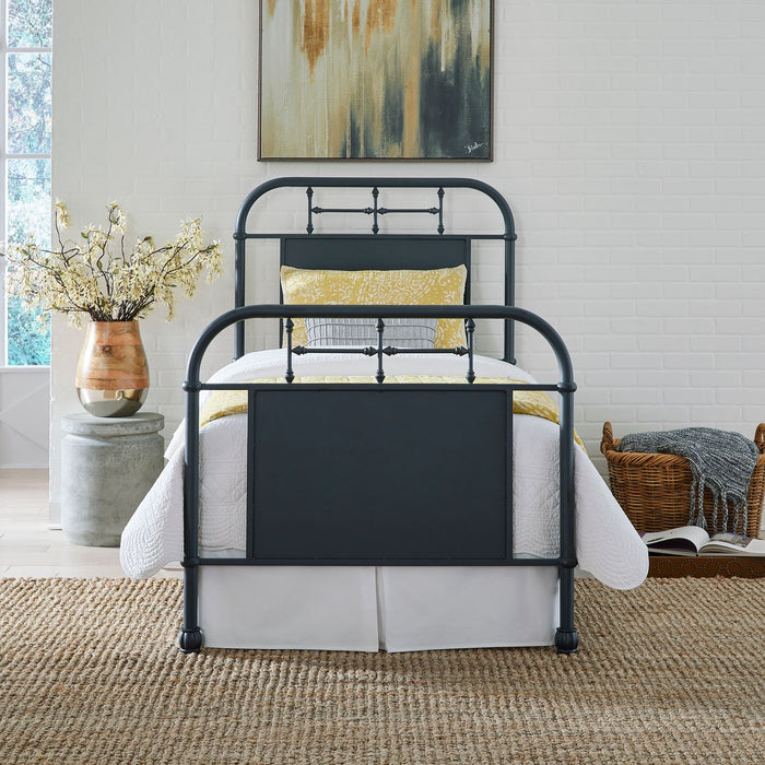 Liberty Furniture Vintage Series Full Metal Bed in Navy image