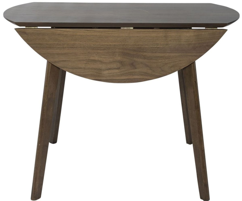 Liberty Furniture Space Saver Drop Leaf Table in Satin Walnut