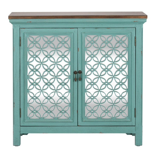 Liberty Furniture Kensington 2 Door Accent Cabinet in Turquoise image