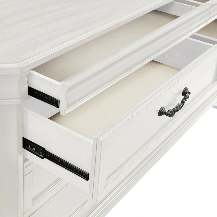 Lyndhurst Landscape Mirror- Vintage White