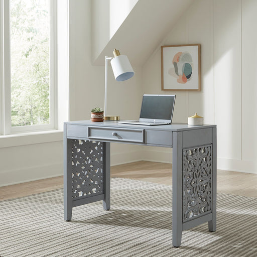 Trellis Lane Accent Writing Desk in Grey EST SHIP TIME APPX 4 WEEKS image