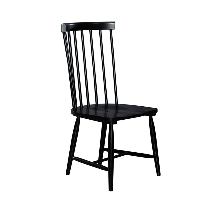 Liberty Furniture Capeside Cottage Spindle Back Side Chair (Set of 2) in Royal Black image
