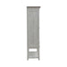 River Place Bar Cabinet in Riverstone White & Tobacco EST SHIP TIME APPX 4 WEEKS image
