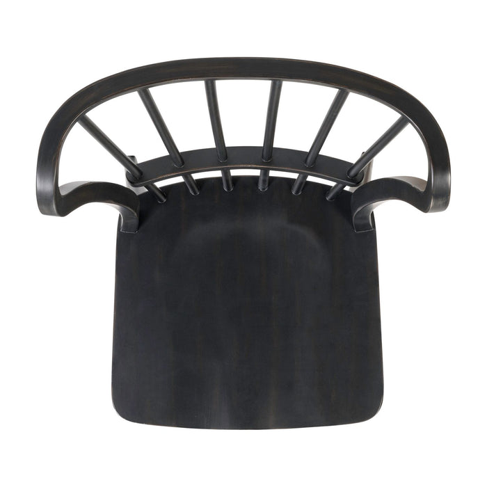 River Place Windsor Back Side Chair - Black (RTA)