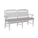 River Place Panel Back Bench in Riverstone White & Tobacco image