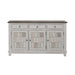 River Place Accent Server in Riverstone White & Tobacco image