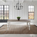 River Place Rectangular Leg Table in Riverstone White & Tobacco image