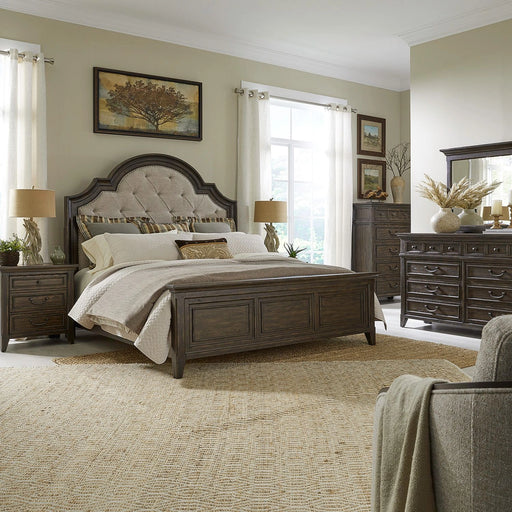 Paradise Valley King California Uph Bed, Dresser & Mirror, Chest, Night Stand image