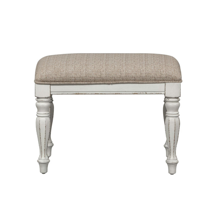 Magnolia Manor Accent Bench in Antique White image