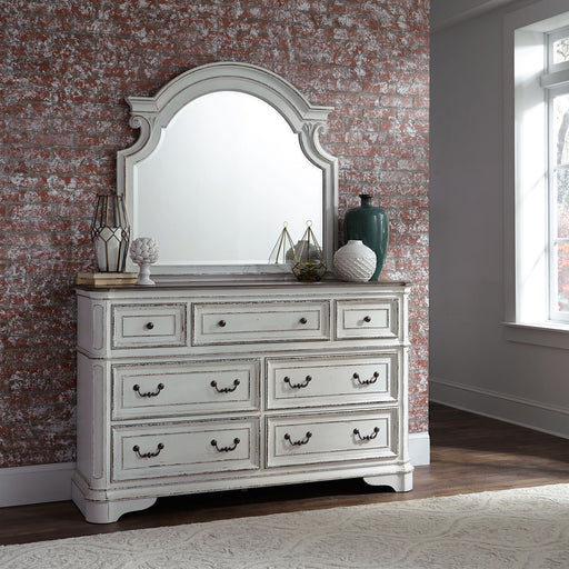 Magnolia Manor King California Panel Bed, Dresser & Mirror, Chest image