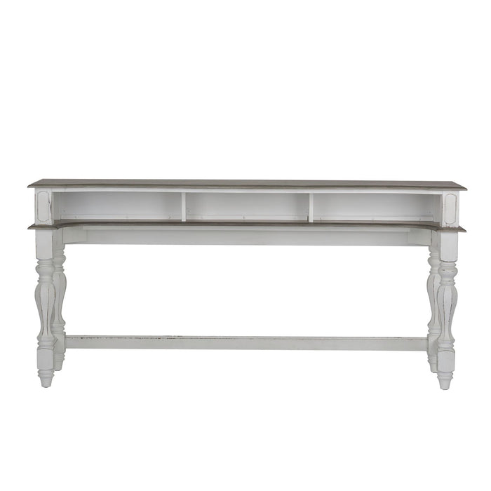Magnolia Manor Console Bar Table in Antique White image