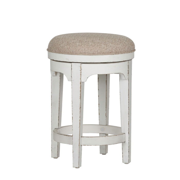 Magnolia Manor Console Swivel Stool in Antique White