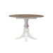 Liberty Furniture Magnolia Manor Drop Leaf Table in Antique White Base w/ Weathered Bark Tops image