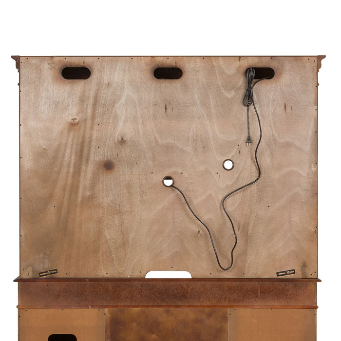 Brayton Manor Jr Executive Credenza Hutch in Cognac