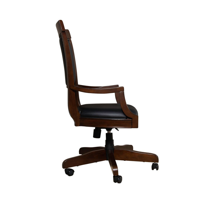 Brayton Manor Jr Executive Desk Chair (RTA) in Cognac