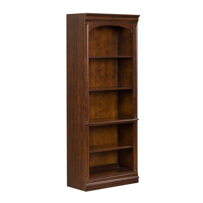 Brayton Manor Jr Executive Open Bookcase in Cognac