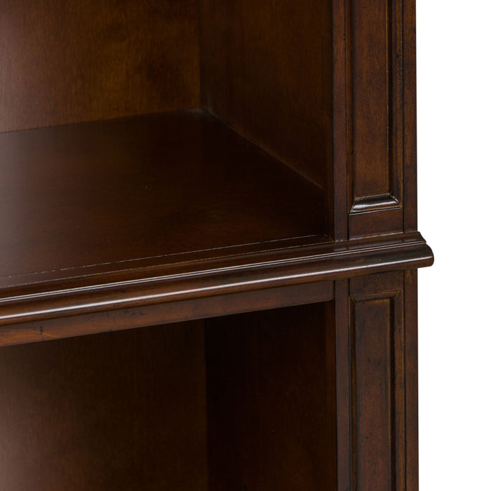 Brayton Manor Jr Executive Open Bookcase in Cognac