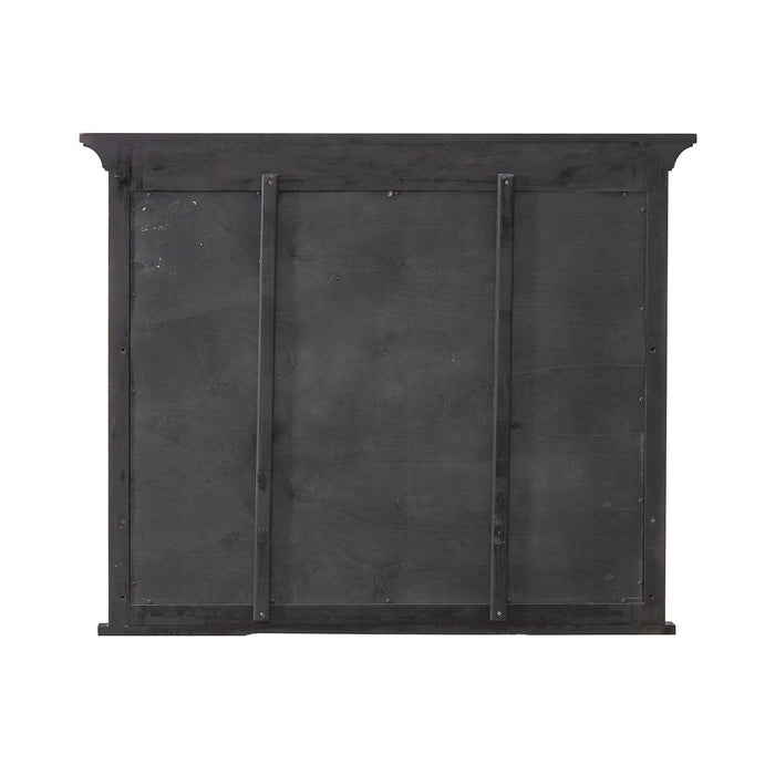 Paradise Valley Landscape Mirror in Saddle Brown