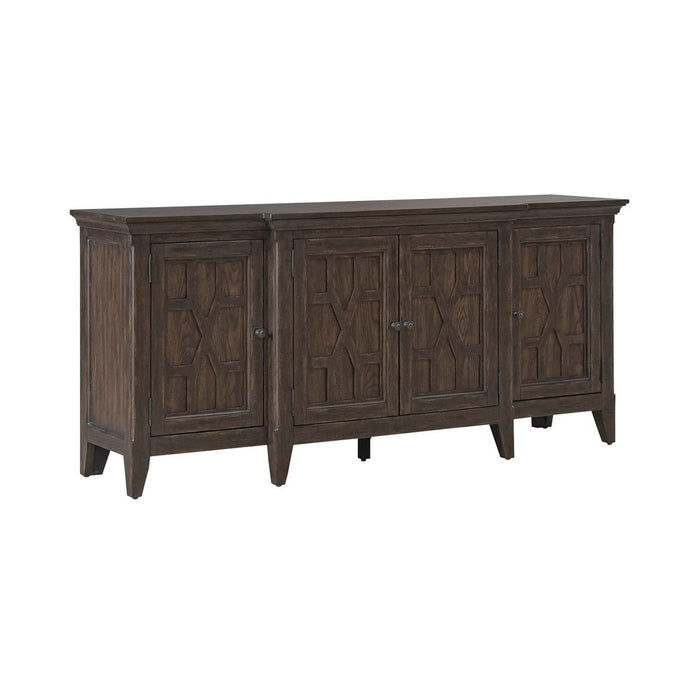 Liberty Furniture Paradise Valley 76 Inch TV Console in Saddle Brown image