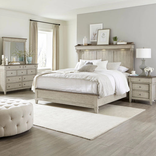 Ivy Hollow King Mantle Bed, Dresser & Mirror, Night Stand image