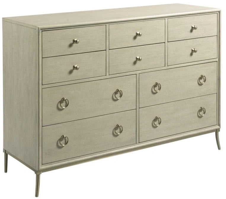 American Drew Lenox Ventura 10 Drawer Dresser Rich Clear Lacquer