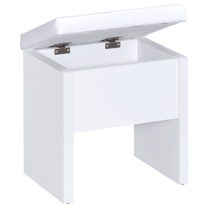 Harvey Makeup Vanity Table with Mirror and Stool