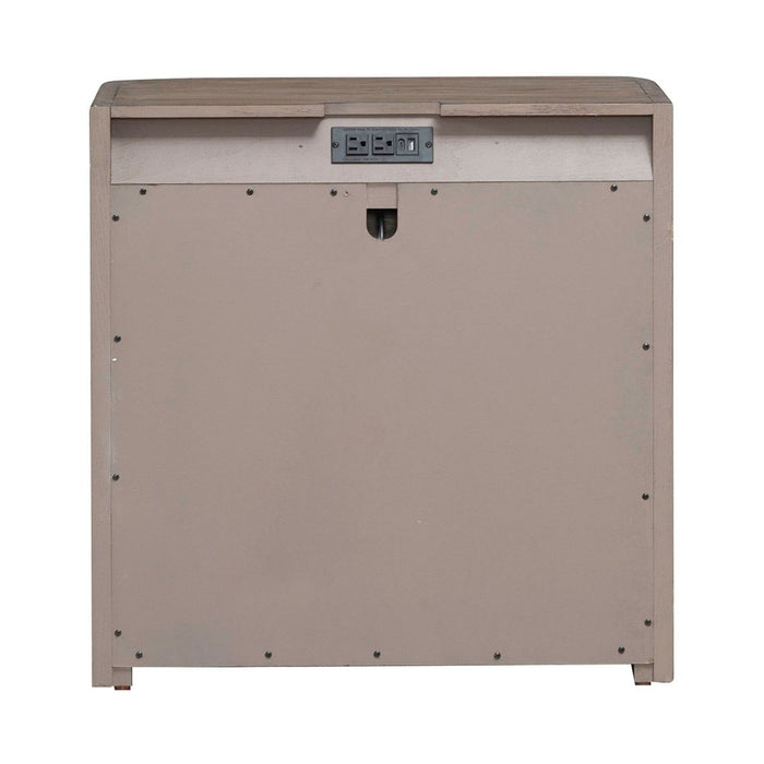 Liberty South Bend Open Nightstand w/ Charging Station in Burnished Clay