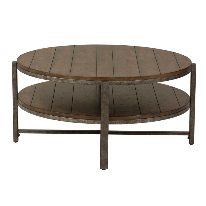 Breckinridge Round Cocktail Table in Mahogany