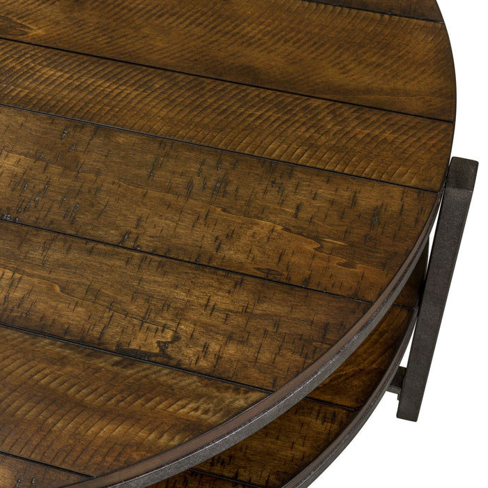Breckinridge Round Cocktail Table in Mahogany