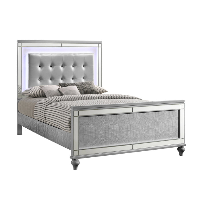 VALENTINO California King WK SIDE RAILS-SILVER