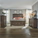 Big Valley King Panel Bed, Dresser & Mirror, Chest image