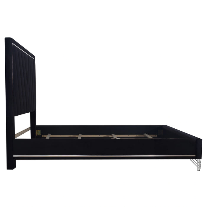Ava 6/6 Ek Headboard, Footboard & Slat Kit-Ebony