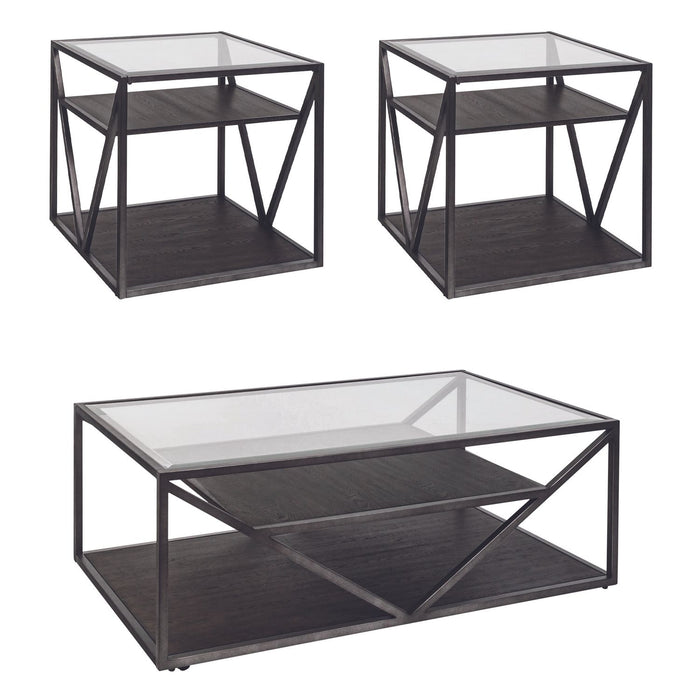 Arista 3 Piece Set (1-Cocktail 2-End Tables)