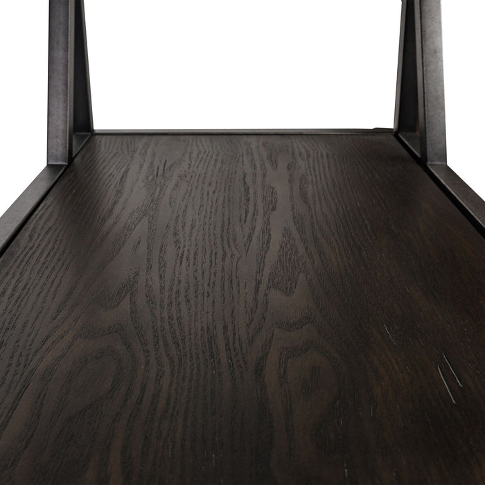 Arista Chair Side Table in Cobblestone Brown