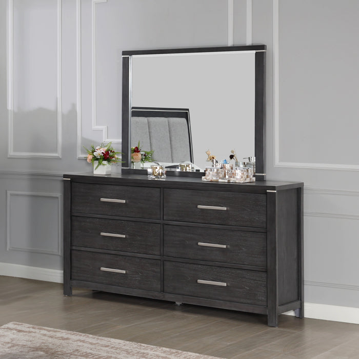 Odessa Mirror-Charcoal