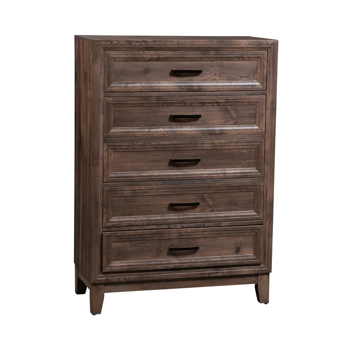 Ridgecrest King Panel Bed, Dresser & Mirror, Chest