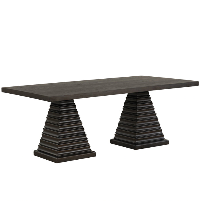 Plateau Rectangle Dining Top-Rustic Espresso