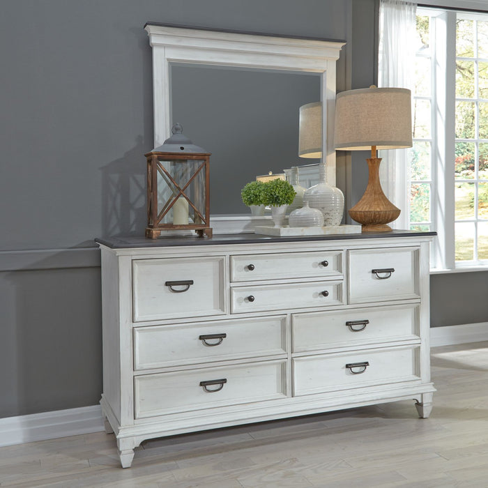 Allyson Park Queen Panel Bed, Dresser & Mirror