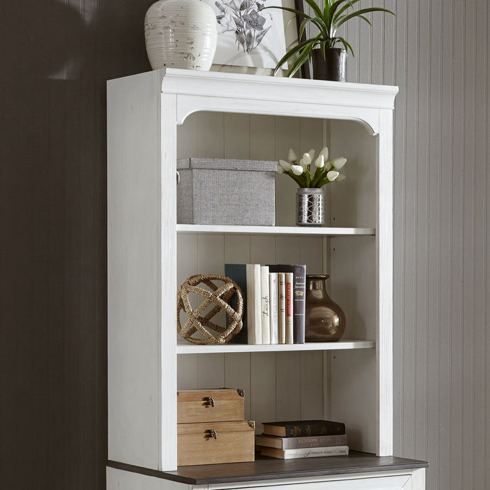 Allyson Park Bunching Lateral File Hutch in Wirebrushed White image