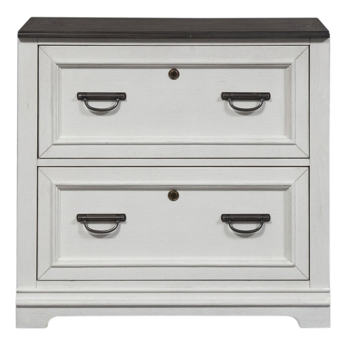 Allyson Park Bunching Lateral File Cabinet in Wirebrushed White